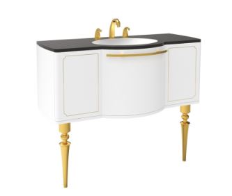 Комплект мебели CREAVIT GIZA 120 белый, золото