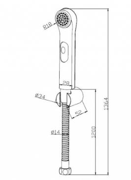 Гигиенический душ BRAVAT (D9122CP-RUS)