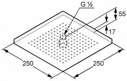 Верхний душ KLUDI A-QA (6653105-00)