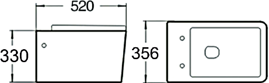 Унитаз подвесной  SantiLine Без серии (SL-5004B)