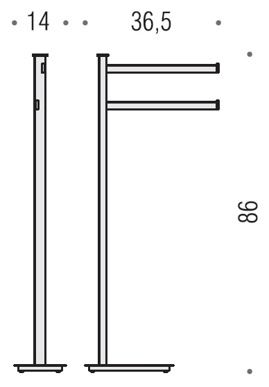 Полотенцедержатель Colombo Design Units (B9103.0CR)