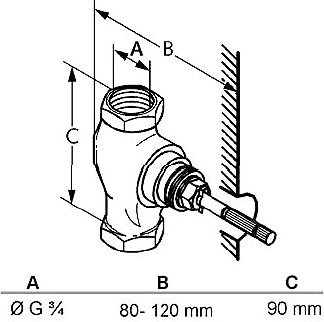 Скрытая монтажная часть переключающего вентиля для ванны с душем KLUDI AMBIENTA (53811)