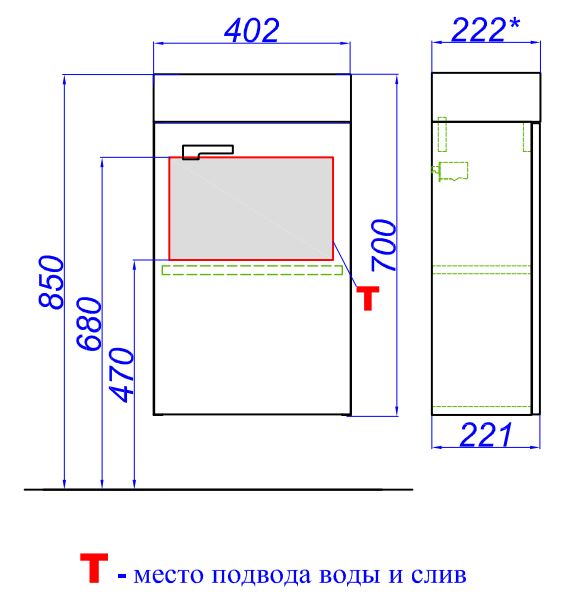 Комплект мебели AQWELLA MASTER BOX LEON 40 белый (Mb-L.00.04)