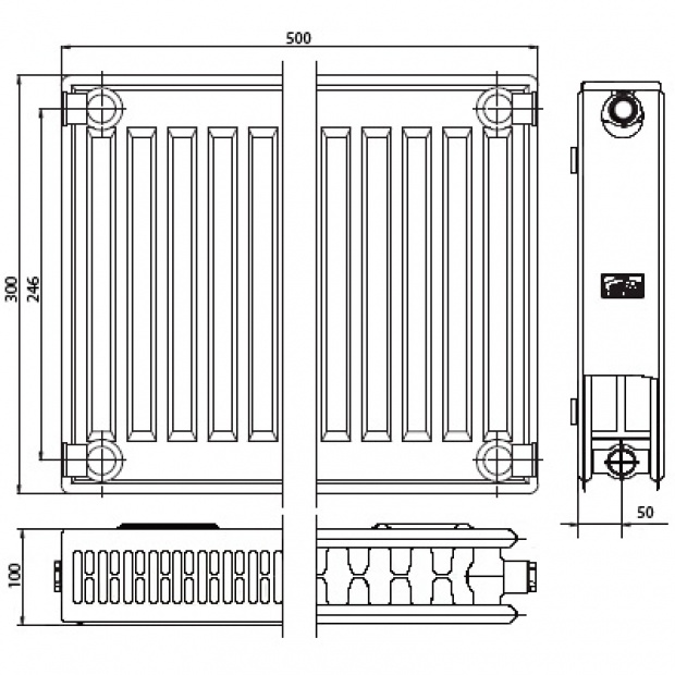 Радиатор стальной Kermi FKO (FK0220305W02)