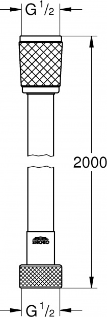 Душевой шланг Grohe Rotaflex (28413001)