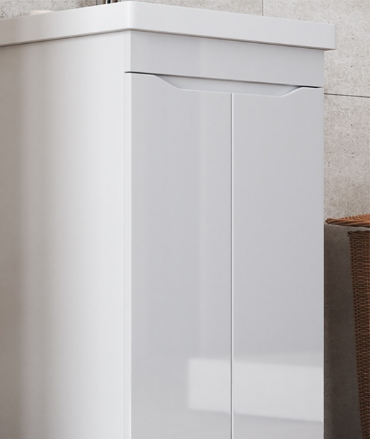 Комплект мебели Vigo Grani 75 напольная, 2 дверцы, белая