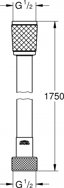 Душевой шланг  Grohe Rotaflex (28410001)