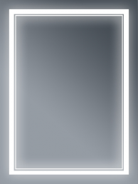 Зеркало Бриклаер Эстель-2 60 с подсветкой, сенсор на корпусе
