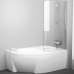 Душевая шторка на ванну RAVAK Chrome 150x100 правая (7QRS0C00Y1)стекло Transparent - фото №1