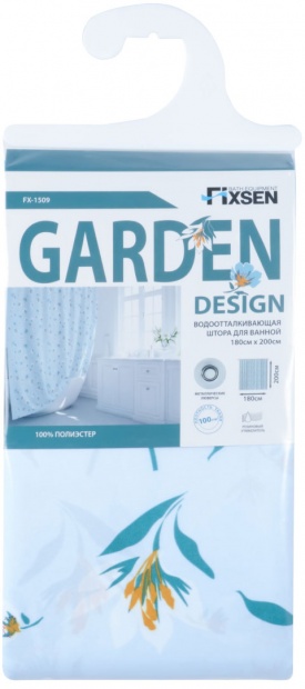 Штора для ванной Fixsen Garden FX-1509 180x200