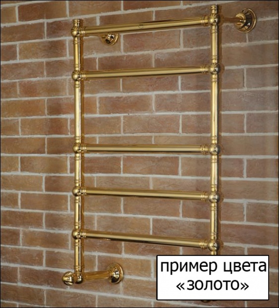 Полотенцесушитель водяной Margaroli Vento 60x60 (400GO) золото