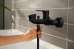Смеситель для ванны с душем Hansgrohe Rebris E 72450670 черный матовый - фото №4
