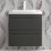 Комплект мебели Art&Max Platino 60, подвесная, серый матовый - фото №2