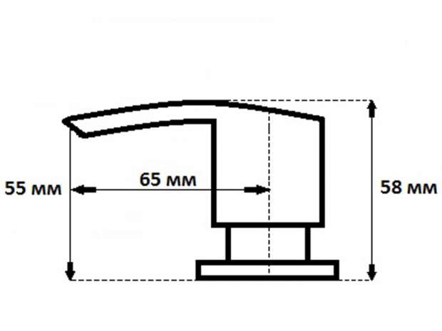 Дозатор для кухонной мойки GRANFEST 001 (001 белый)