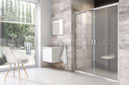 Душевая дверь RAVAK Blix 190x170 универсальная (0YVV0100Z1) BLDP4-170 Transparent белый
