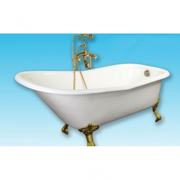 Ванна чугунная ELEGANSA SCHALE золотые ножки 170x75