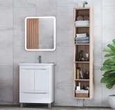 Комплект мебели Vigo Grani 75 напольная, 2 дверцы, 1 ящик, белая