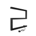 Полотенцесушитель электрический INDIGO SPARTA 40x50 (DGS40-50BRRt) черный муар - фото №2