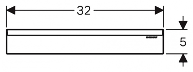 Решетка для душевого лотка Geberit (154.335.21.1)
