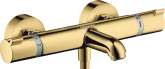 Термостатический смеситель Hansgrohe Ecostat Comfort 13114990 для ванны с душем, полированное золото