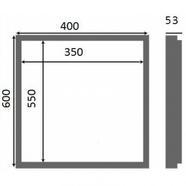 Сантехнический люк Люкер AL-KR 60 x 40