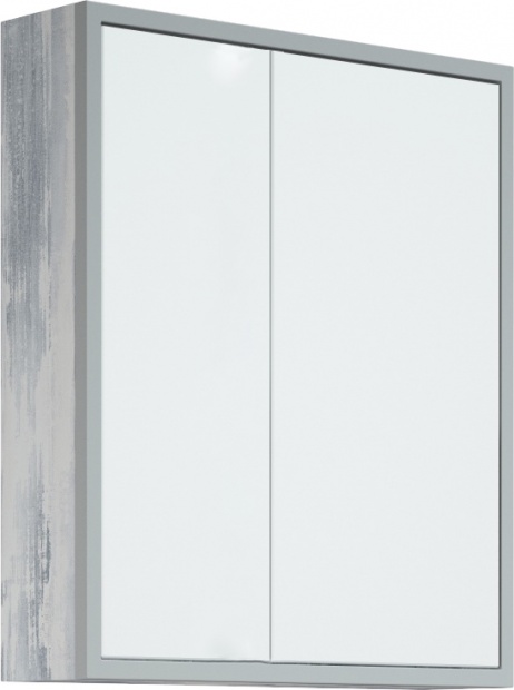 Зеркало-шкаф Corozo Айрон 60, серый, арт