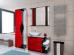 Комплект мебели Bellezza Рио 90 L красная с черным - фото №2