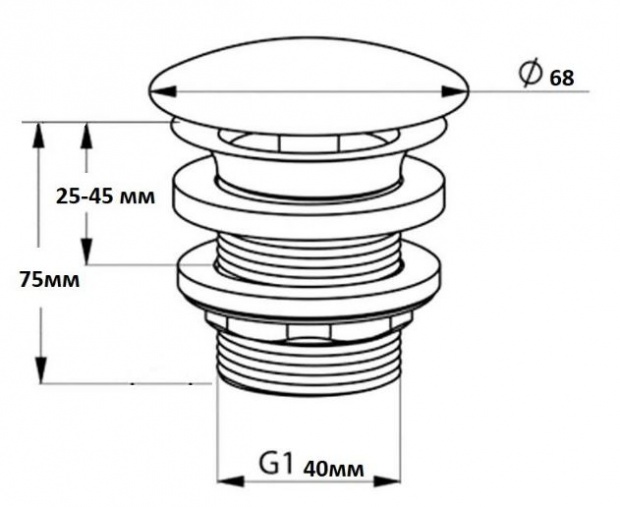 Донный клапан CREAVIT (SF032-B)