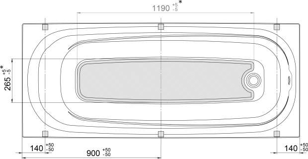 Акриловая ванна Triton Стандарт Европа 180x70