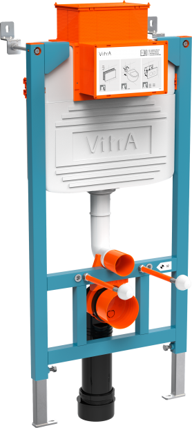 Инсталляция для унитазов VitrA 800-2016 с кнопкой смыва, хром