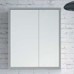 Зеркало-шкаф Corozo Айрон 60, серый, арт