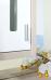 Зеркало-шкаф Бриклаер Бали 62 светлая лиственница, белый глянец, L - фото №4