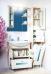 Зеркало-шкаф Бриклаер Бали 75 светлая лиственница, белый глянец, L - фото №4