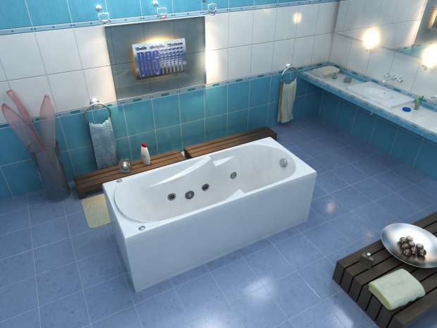 Акриловая ванна Bas Ибица стандарт 150x70, на ножках