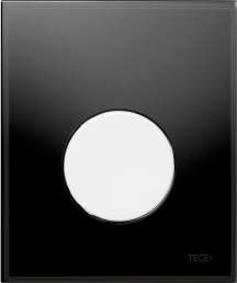 Клавиша смыва TECE Loop Urinal 9242654 черное стекло, кнопка белая