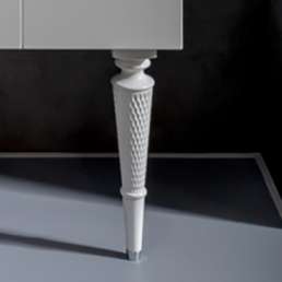 Ножки для мебели Armadi Art Vallessi Avangarde Denti 35,5 см, белые, 2 шт.