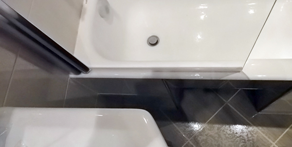 Шторка на ванну GuteWetter Lux Pearl GV-601 левая 70 см стекло бесцветное, профиль матовый хром