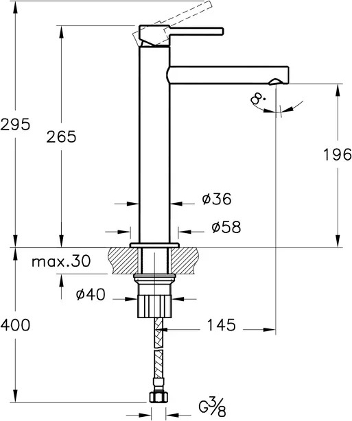 Смеситель для раковины VitrA Origin (A42557)