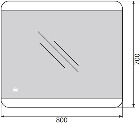 Зеркало BelBagno SPC-CEZ-800-700-LED-TCH