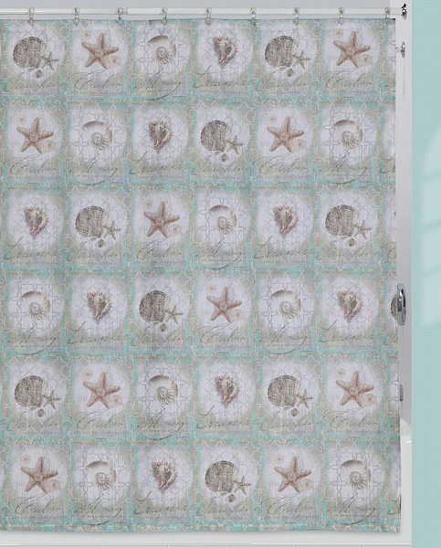 Душевая шторка Creative Bath Sea Treasures (S1232MULT) 183x183