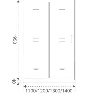 Душевая дверь GOOD DOOR ANTARES 130x195 (ANTARES WTW-130-C-CH)