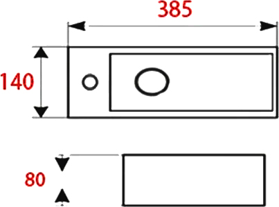 Раковина Mira MR-3814R R