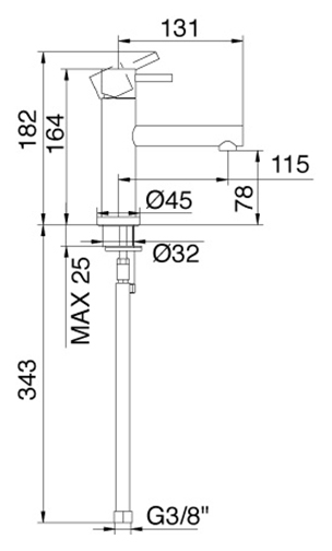 Смеситель для раковины Treemme Vela (5811.CC.VL)