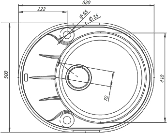 Мойка кухонная IDDIS Kitchen G K10W621i87