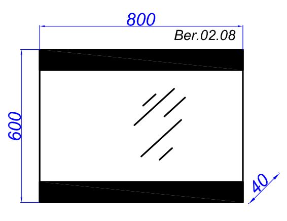 Зеркало AQWELLA 5 STARS BERGAMO 80 (Ber.02.08)