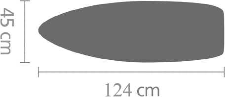 Чехол для гладильной доски Brabantia PerfectFit C 134104 124x45, металлизированный