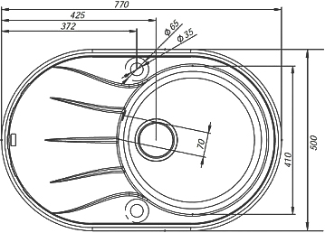 Мойка кухонная IDDIS Kitchen G K18C771i87