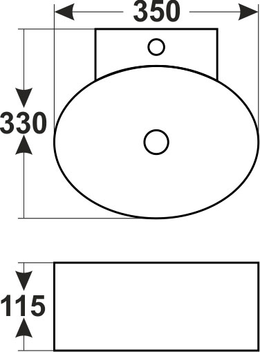 Раковина подвесная MELANA (800-7728)