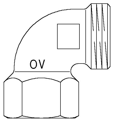 Угольник Oventrop Cofit S 90° G3/4"xRp3/4"
