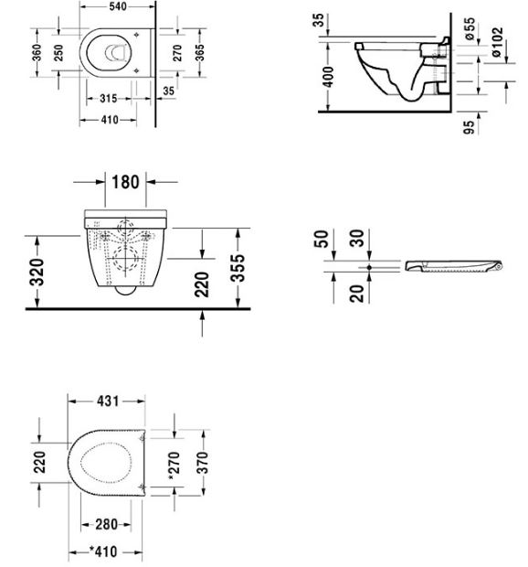 Унитаз подвесной TOTO RX (CW552Y)